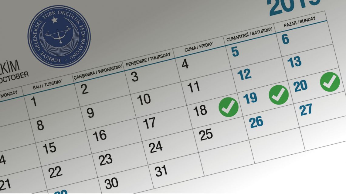 18-20 October competition program and target distribution